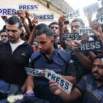 GAZA : Cimetière des journalistes tombés sous les balles de Tsahal (Armée d’Israël) dans un silence de cathédrale